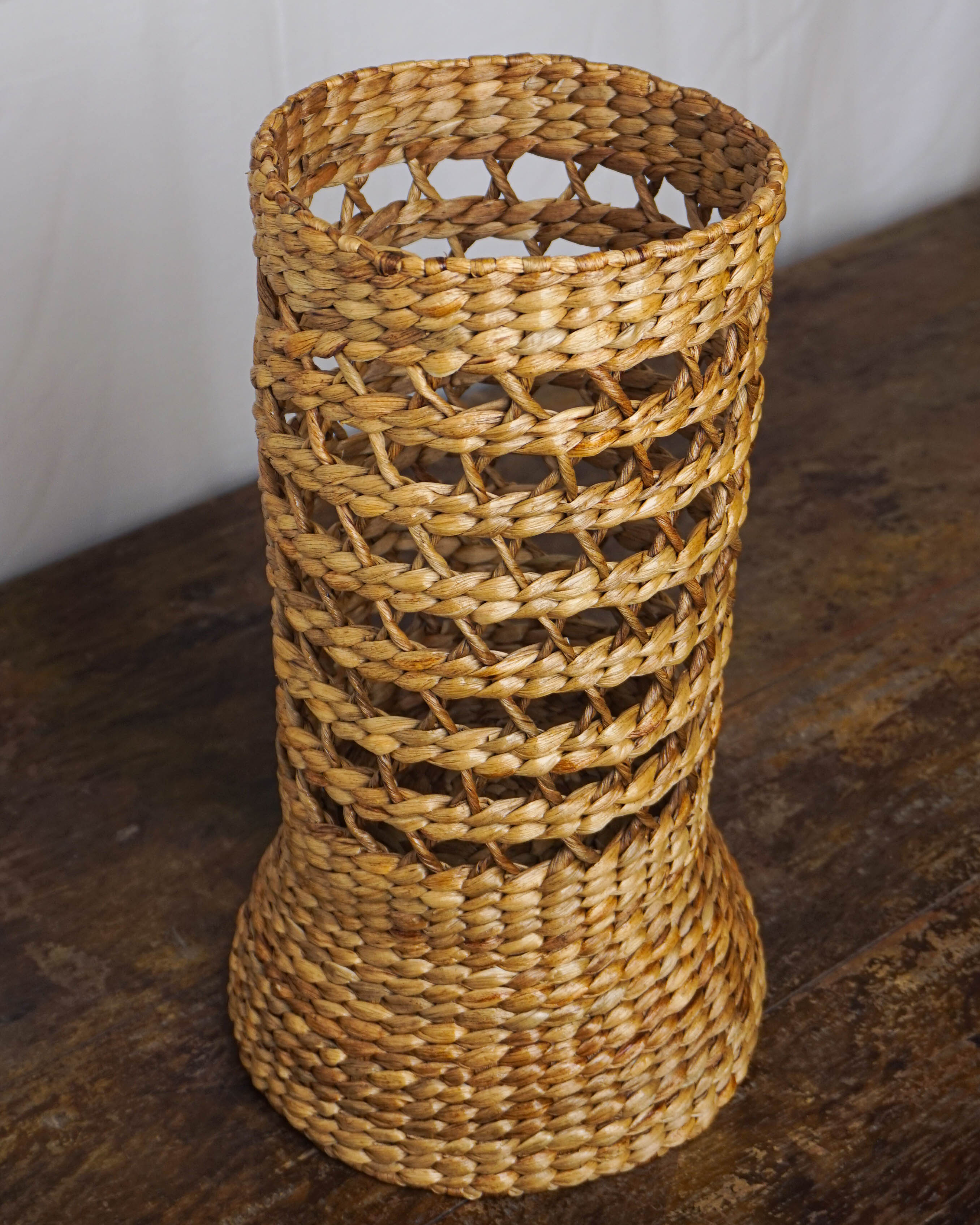 Sculptural water hyacinth vases